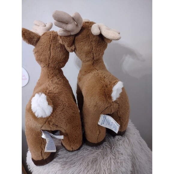 Build a Bear Dasher Reindeer Stuffed Animal Christmas Plush Toy Lot Of 2 - Picture 7 of 10